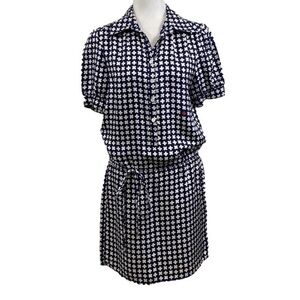 PINK Tartan • silk Clover Shirt Dress